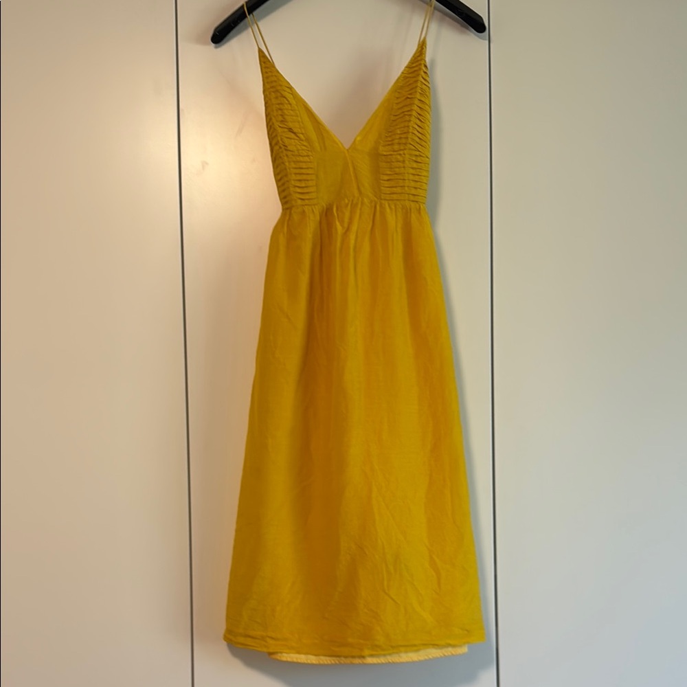 Yellow Sundress with Spaghetti Straps